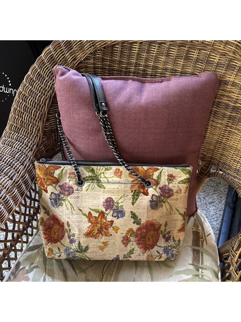patricia nash handbag Poppy Newspaper Large Handbag Tote Floral